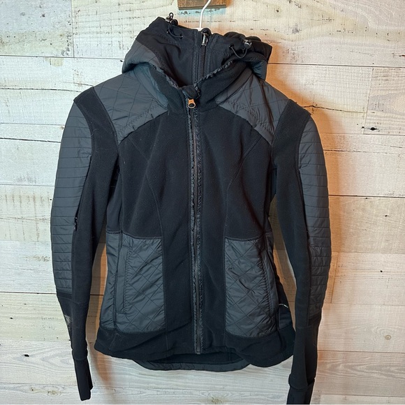 Lululemon Fleecy Keen Jacket Black Size 4 - Picture 5 of 11